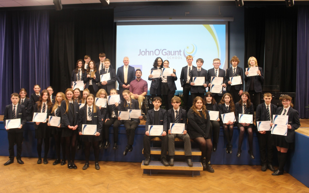 John O’Gaunt students given an inspirational boost from motivational guest speaker, Darren Edwards